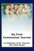 Image for My First Communion Journal in Imitation of St. Therese, the Little Flower