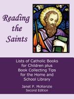 Image for Reading the Saints: Lists of Catholic Books for Children plus Book Collecting Tips for the Home and School Library, Second Edition